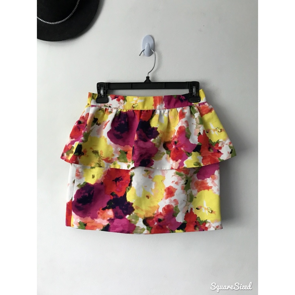 Floral peplum skirt (tags still attached!)
